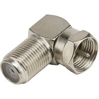 F Male to F Female Right Angle Adapter - Pack of 100